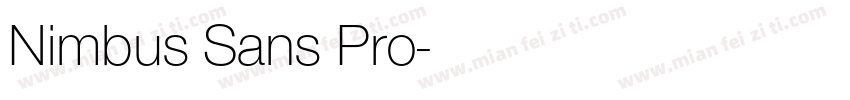 Nimbus Sans Pro字体转换